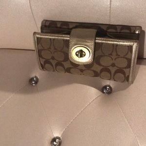 Authentic Coach Wallet and checkbook holder